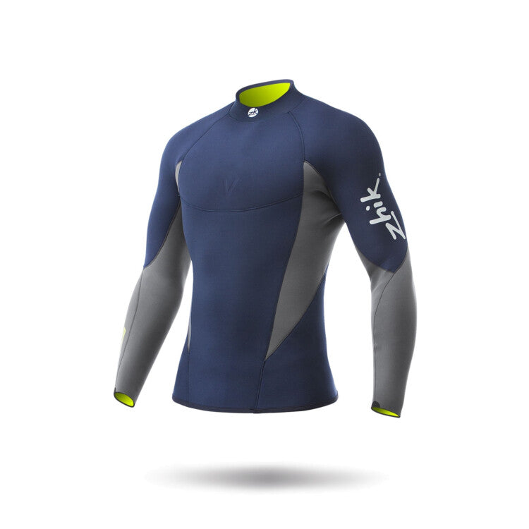 Zhik SUPERWARM V STEAMER Sサイズ ネイビー/グレー Zhik Mens Superwarm V Top - ON SALE – Sandy Point Watersports