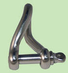 4mm Twisted Bow Shackle Stainless