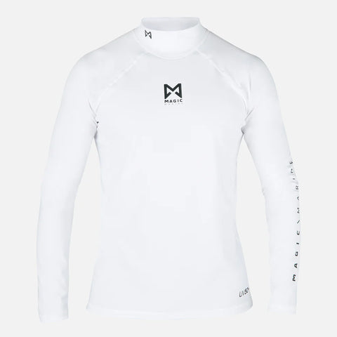 Magic Marine Cube L/S Rash Vest (White)