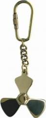 Keyring - Brass Propeller